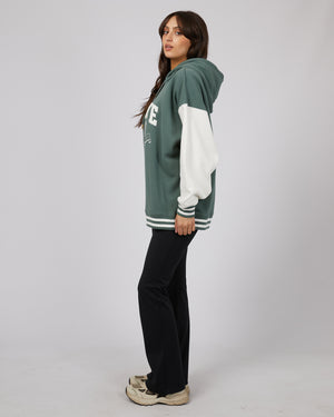 National Contrast Hoodie / Green | All About Eve All About Eve