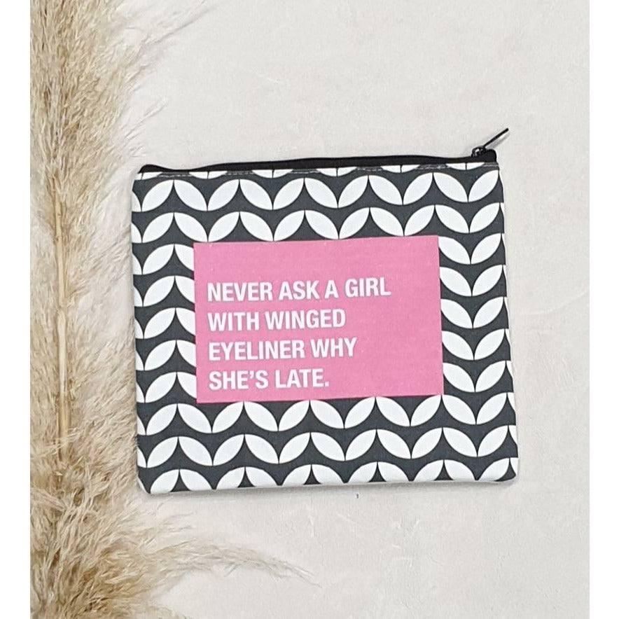 Face it Cosmetic Bag - Never ask a girl Not specified