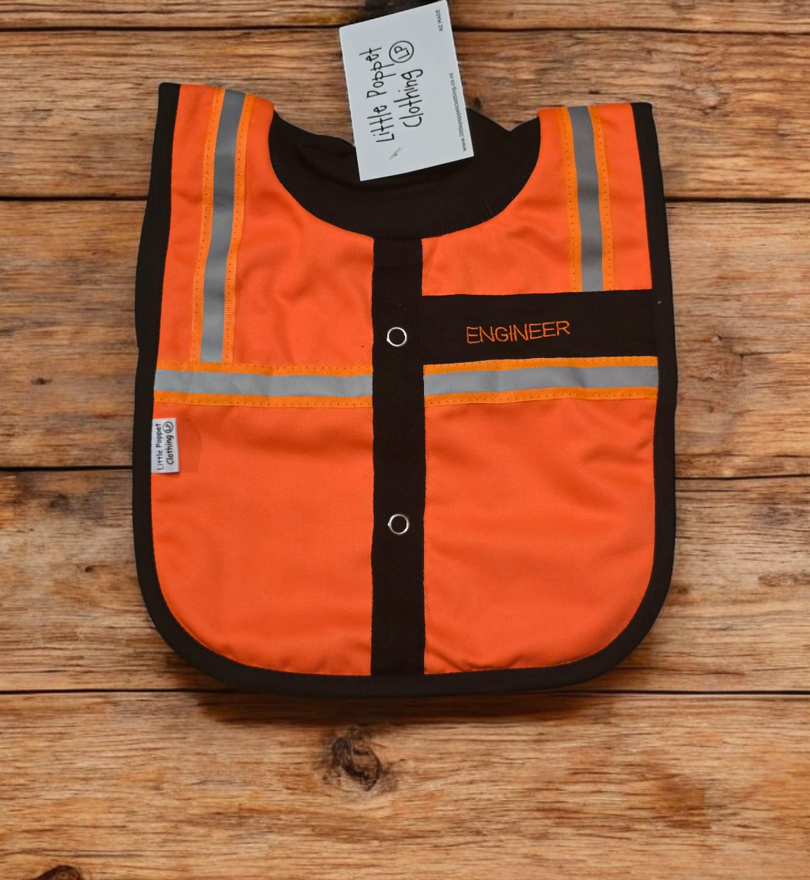 Baby Bib - Engineer Little Poppet Clothing