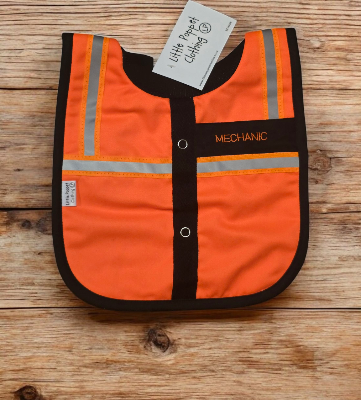 Baby Bib - Mechanic Little Poppet Clothing