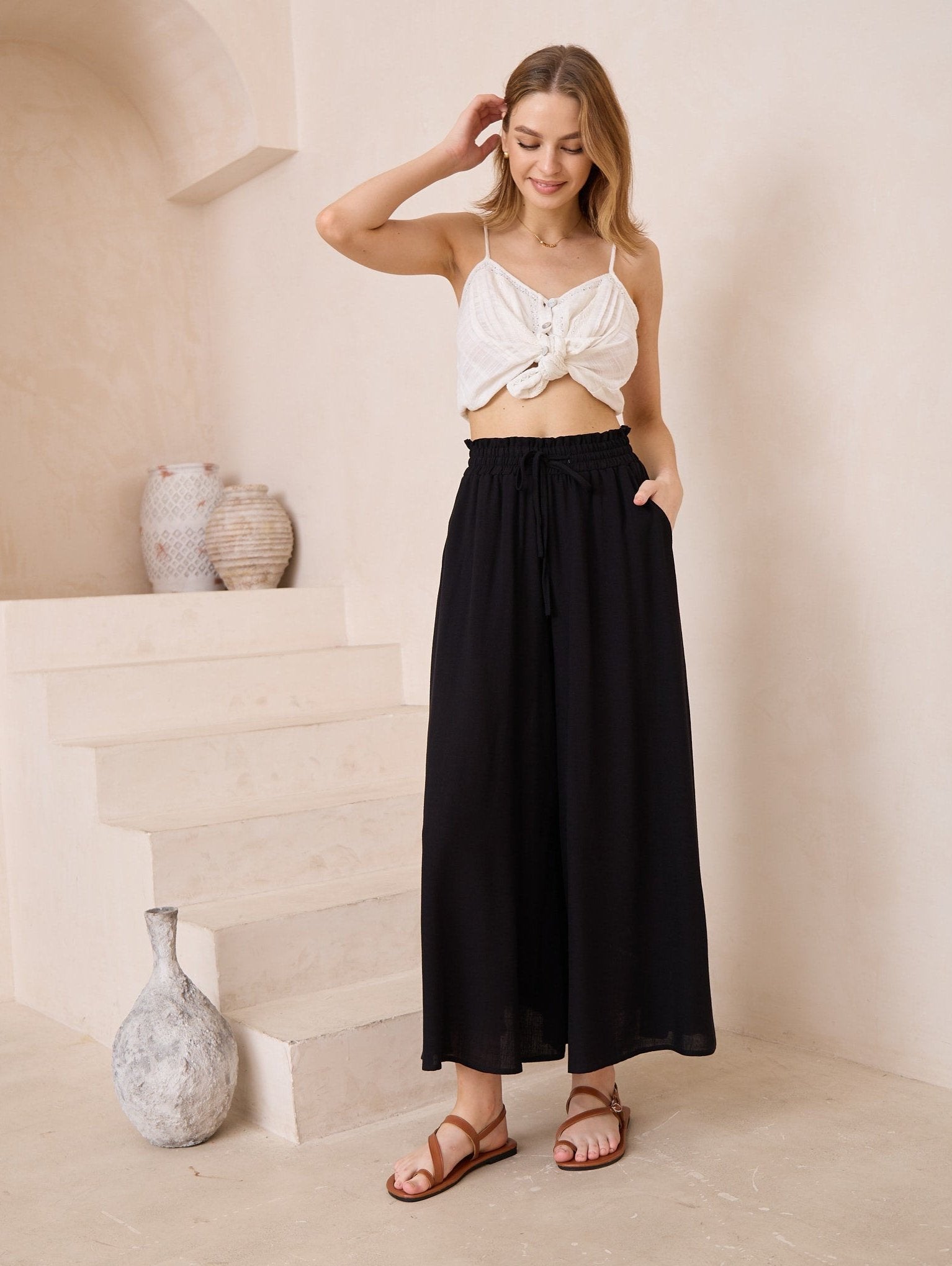 Nova 3/4 pants | Black Iris Maxi the Label