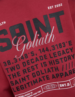 Upside Hoodie / Red | St Goliath St Goliath