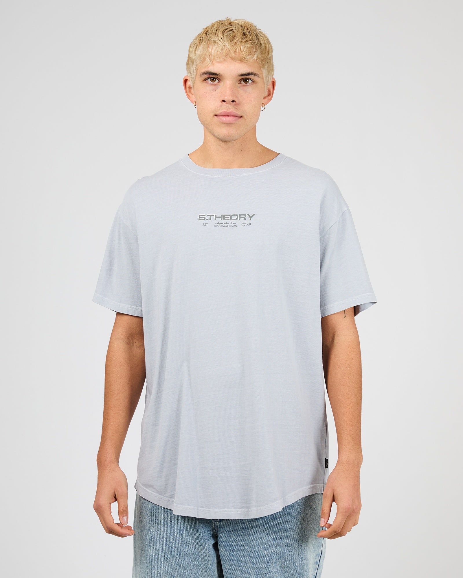 Ridge Scoop Tee / Sky Blue | Silent Theory Mens Silent Theory
