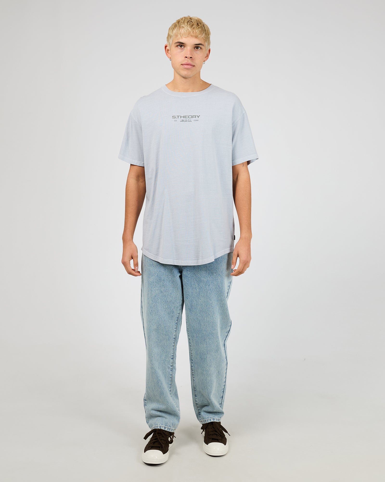Ridge Scoop Tee / Sky Blue | Silent Theory Mens Silent Theory