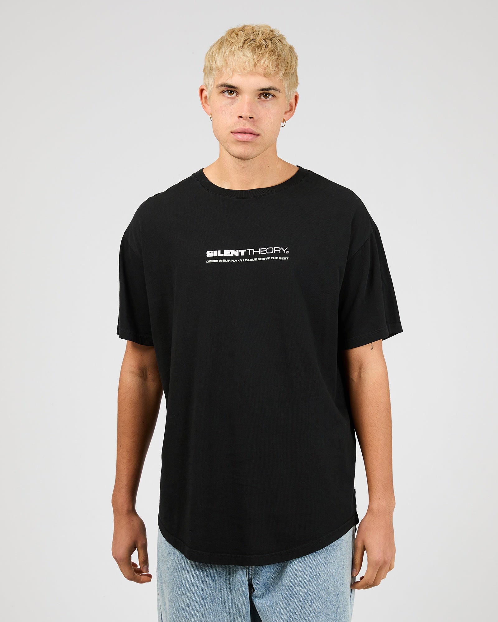 Tuscan Scoop Tee / Washed Black | Silent Theory Mens Silent Theory