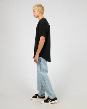 Tuscan Scoop Tee / Washed Black | Silent Theory Mens Silent Theory