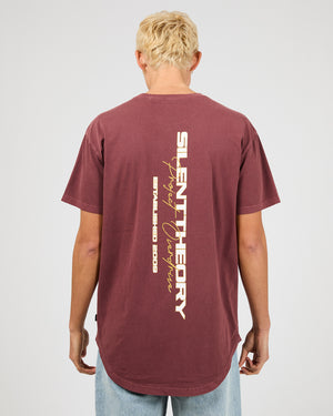 Charger Scoop Tee / Burgundy | Silent Theory Mens Silent Theory