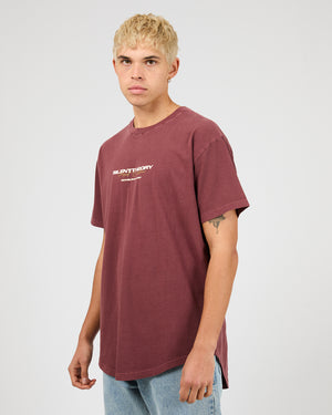 Charger Scoop Tee / Burgundy | Silent Theory Mens Silent Theory