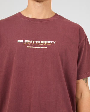 Charger Scoop Tee / Burgundy | Silent Theory Mens Silent Theory