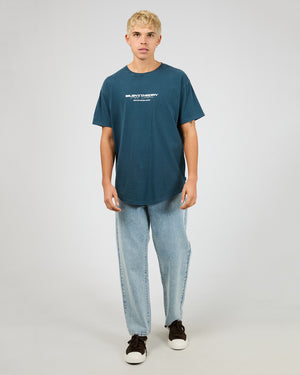 Charger Scoop Tee / Navy | Silent Theory Mens” Silent Theory