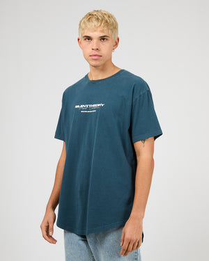 Charger Scoop Tee / Navy | Silent Theory Mens” Silent Theory