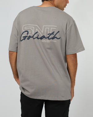 Link Script Tee / Smoke / Mens | St Goliath St Goliath
