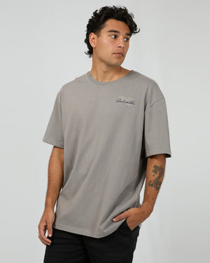 Link Script Tee / Smoke / Mens | St Goliath St Goliath