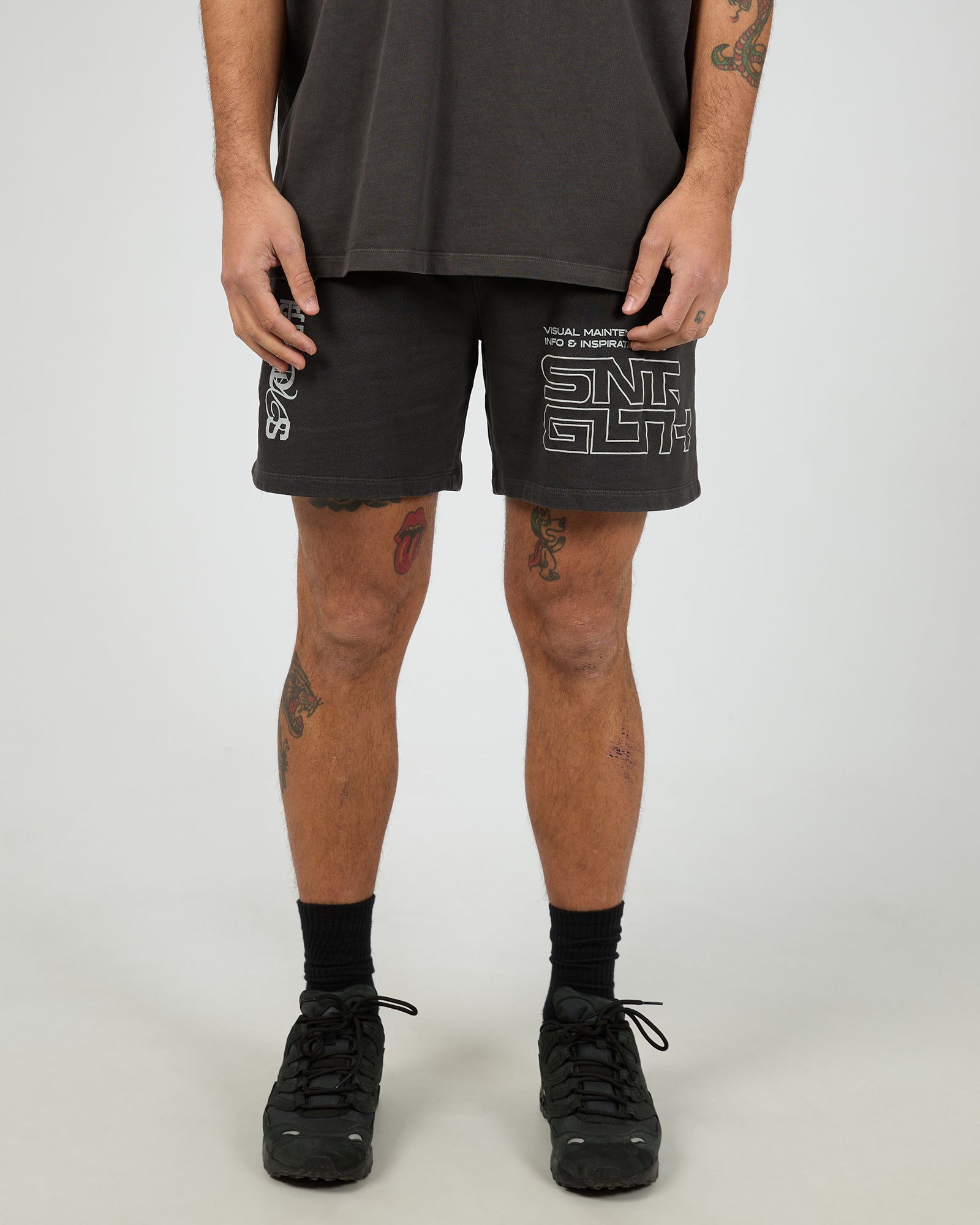 Liveries Fleece Shorts / Coal | St Goliath Mens St Goliath