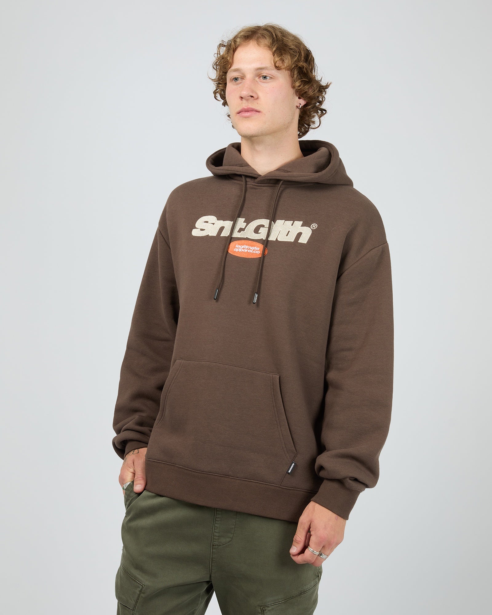 Radial Hoodie / Brown | St Goliath Mens St Goliath