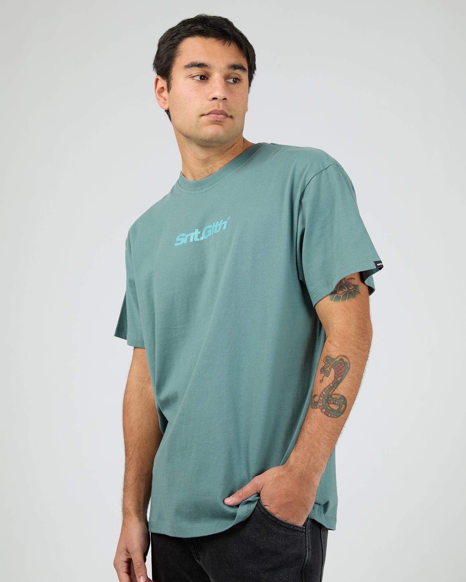 Radial Tee / Atlantic Blue | St Goliath Mens St Goliath