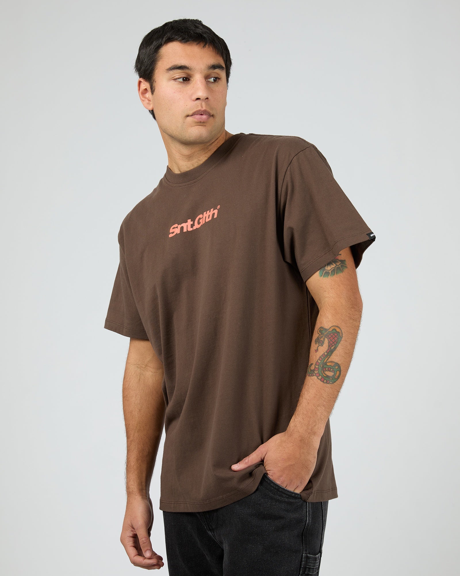 Radial Tee / Brown | St Goliath Mens St Goliath