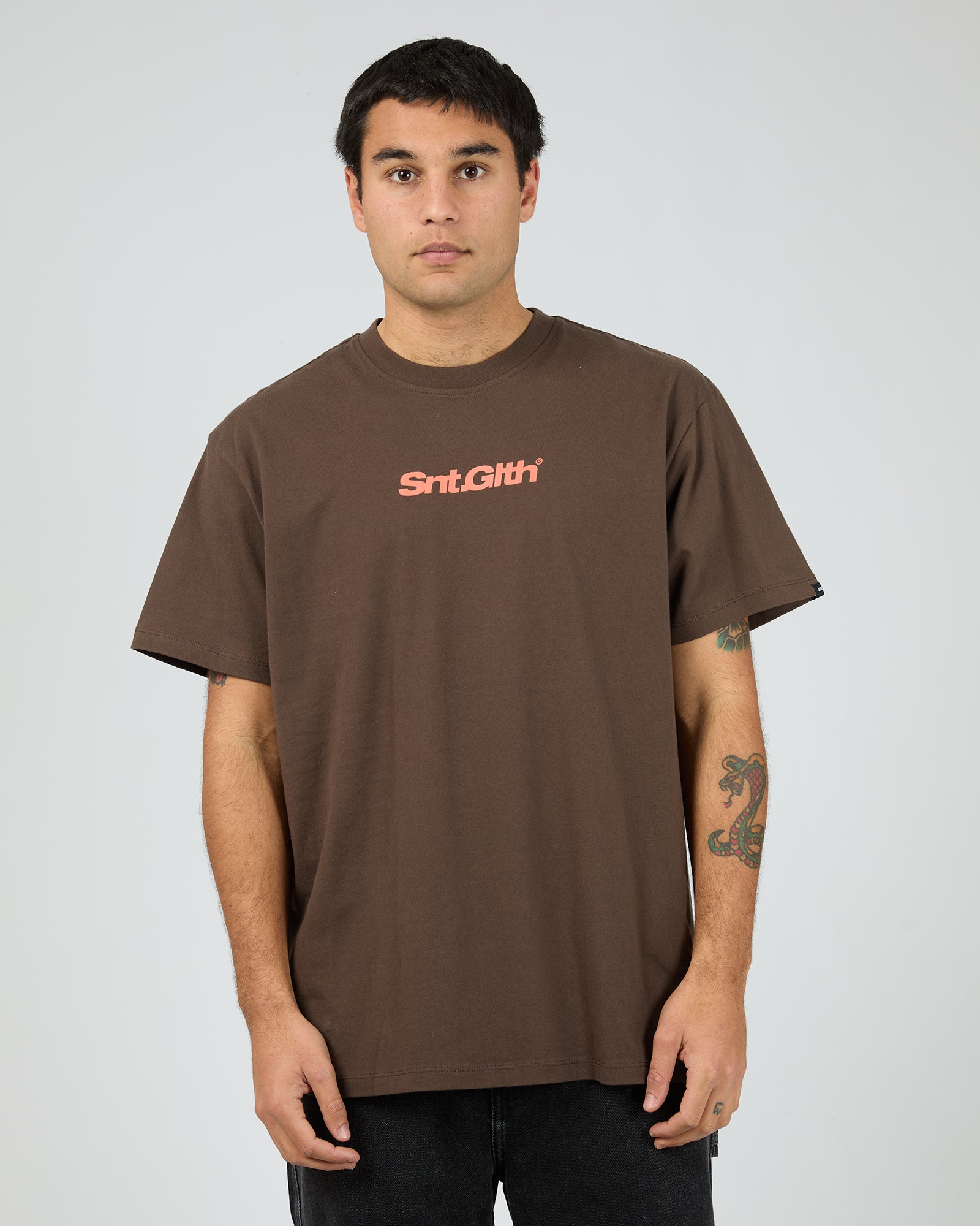 Radial Tee / Brown | St Goliath Mens St Goliath