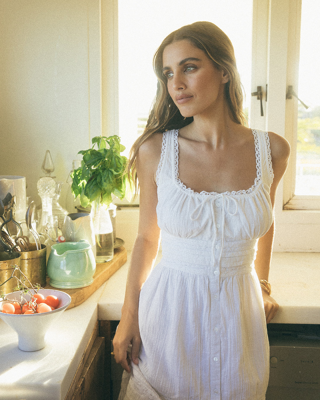 Dusty Mini Dress / White | All About Eve All About Eve