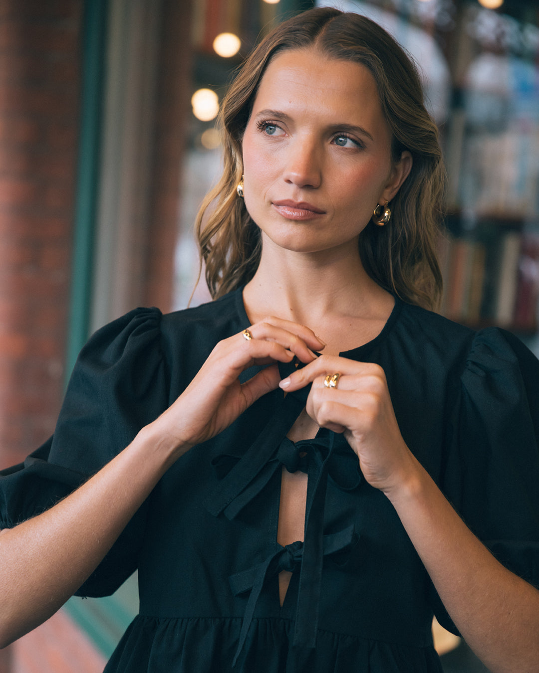 Aftersun Linen Top / Black | Silent Theory Silent Theory