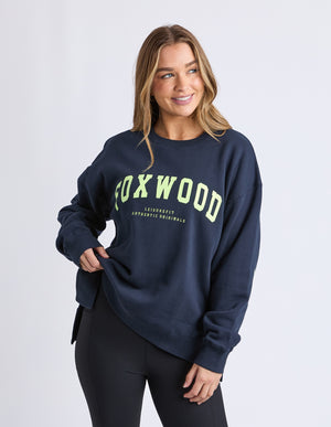 Interval Crew / Navy - Neon Yellow | Foxwood Foxwood