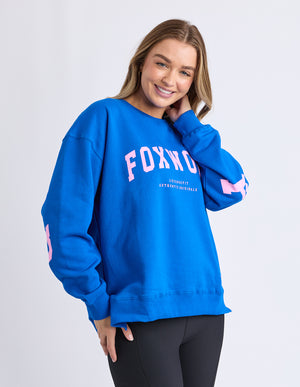 Interval Crew / Cobalt Blue - Neon Pink | Foxwood Foxwood