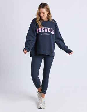 Interval Crew / Navy - Neon Pink | Foxwood Foxwood