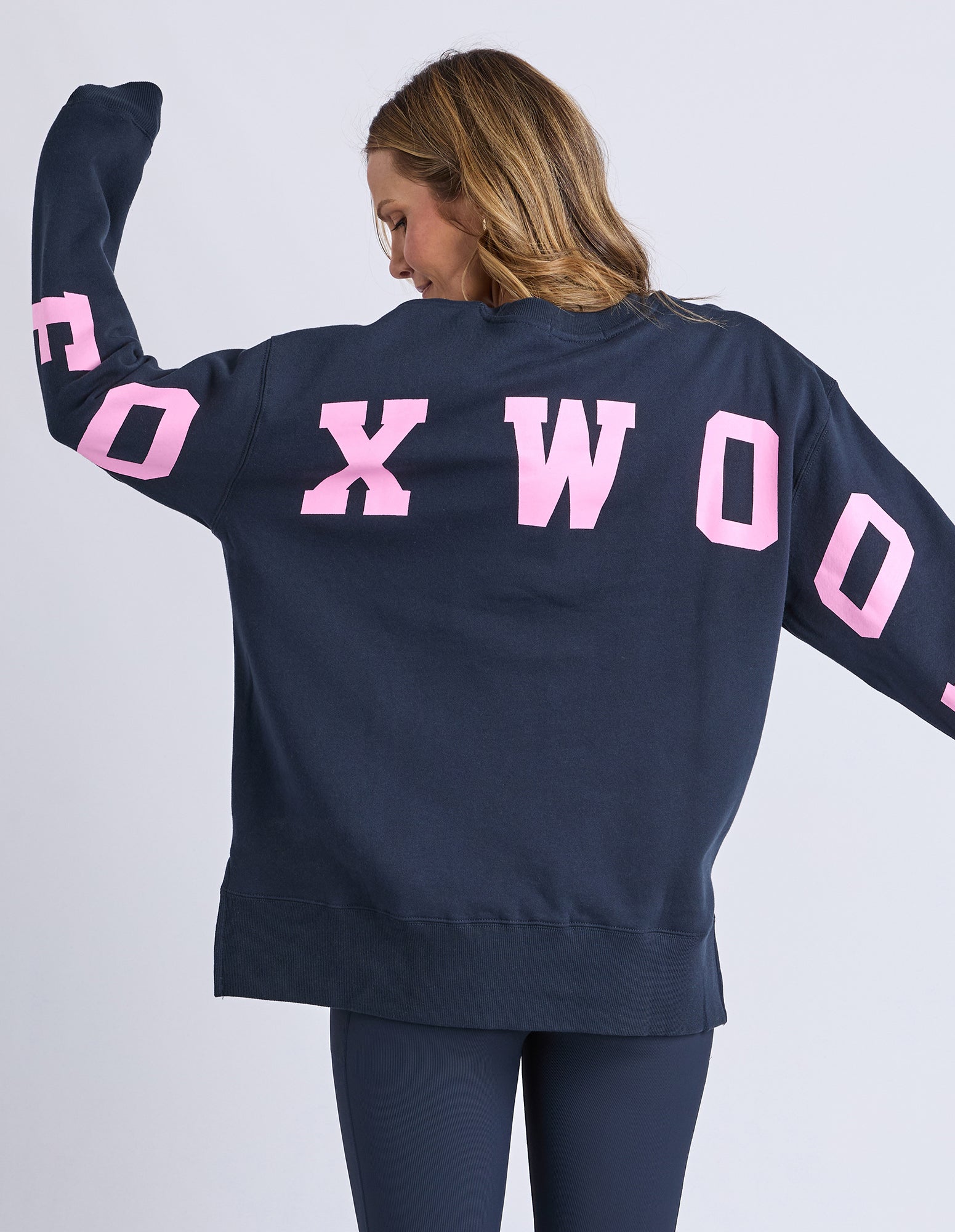 Interval Crew / Navy - Neon Pink | Foxwood Foxwood