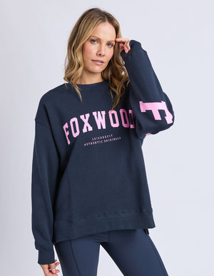 Interval Crew / Navy - Neon Pink | Foxwood Foxwood