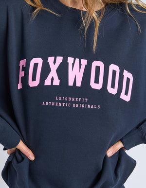 Interval Crew / Navy - Neon Pink | Foxwood Foxwood