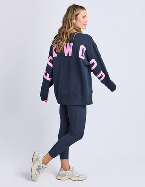 Interval Crew / Navy - Neon Pink | Foxwood Foxwood
