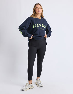 Interval Crew / Navy - Neon Yellow | Foxwood Foxwood