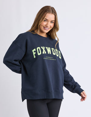 Interval Crew / Navy - Neon Yellow | Foxwood Foxwood