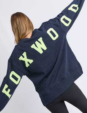 Interval Crew / Navy - Neon Yellow | Foxwood Foxwood