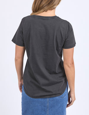 Flowers Tee / Washed Black | Foxwood Foxwood