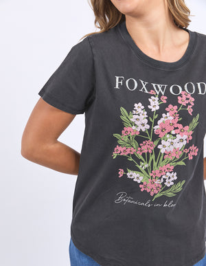 Flowers Tee / Washed Black | Foxwood Foxwood