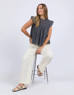 Adelyn Top / Charcoal | Foxwood Foxwood