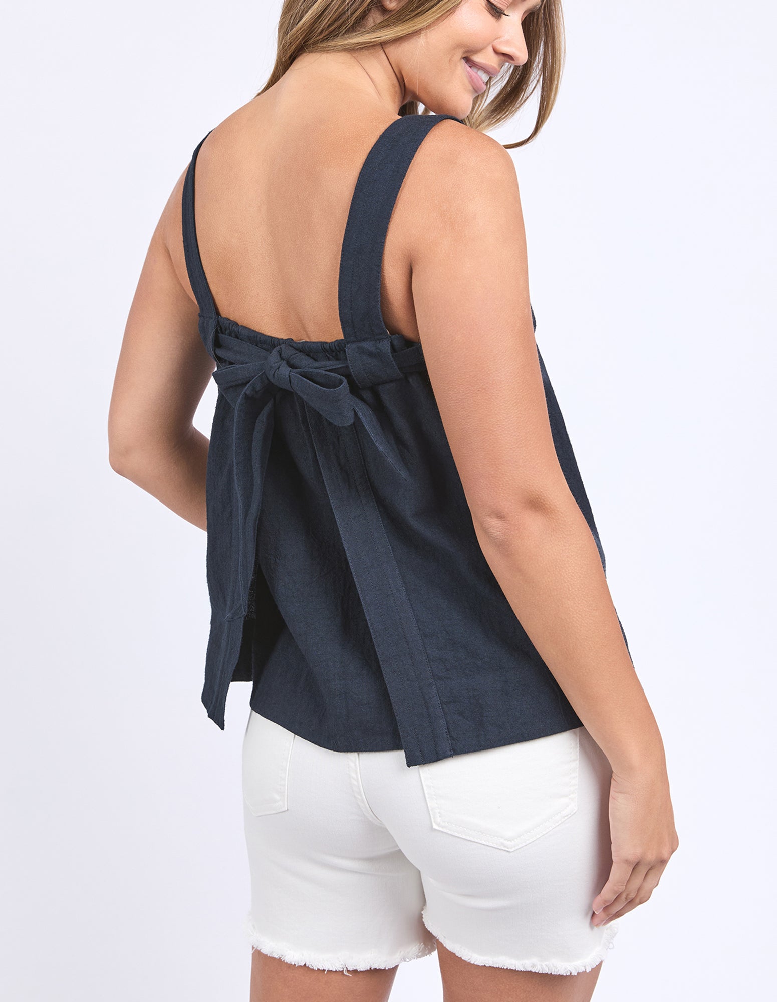 Lourdes Top / Navy | Foxwood Foxwood