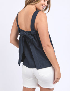 Lourdes Top / Navy | Foxwood Foxwood