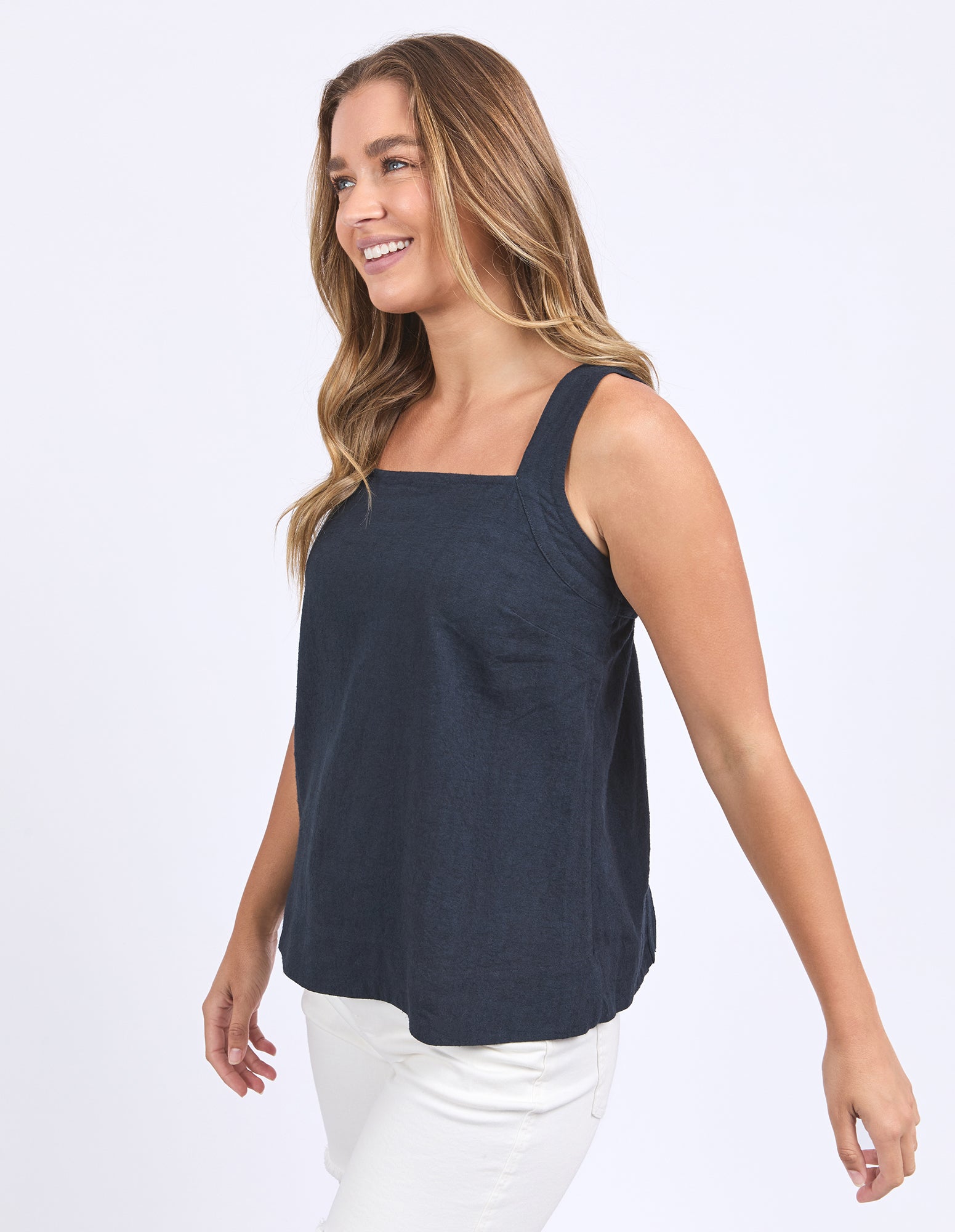 Lourdes Top / Navy | Foxwood Foxwood