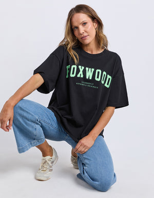 Interval Tee / Black/ Bright Green| Foxwood Foxwood