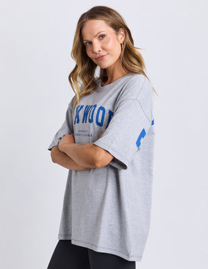 Interval Tee / Grey Marle/Blue | Foxwood Foxwood