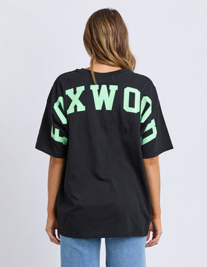 Interval Tee / Black/ Bright Green| Foxwood Foxwood
