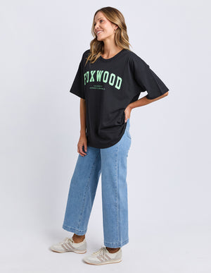 Interval Tee / Black/ Bright Green| Foxwood Foxwood