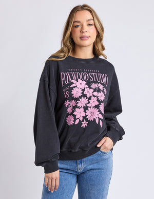 Floret Crew / Black | Foxwood Foxwood