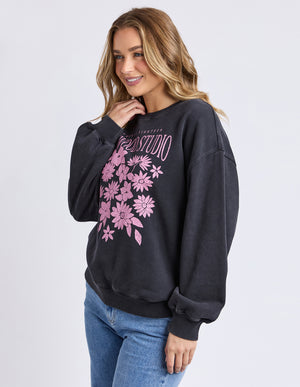 Floret Crew / Black | Foxwood Foxwood