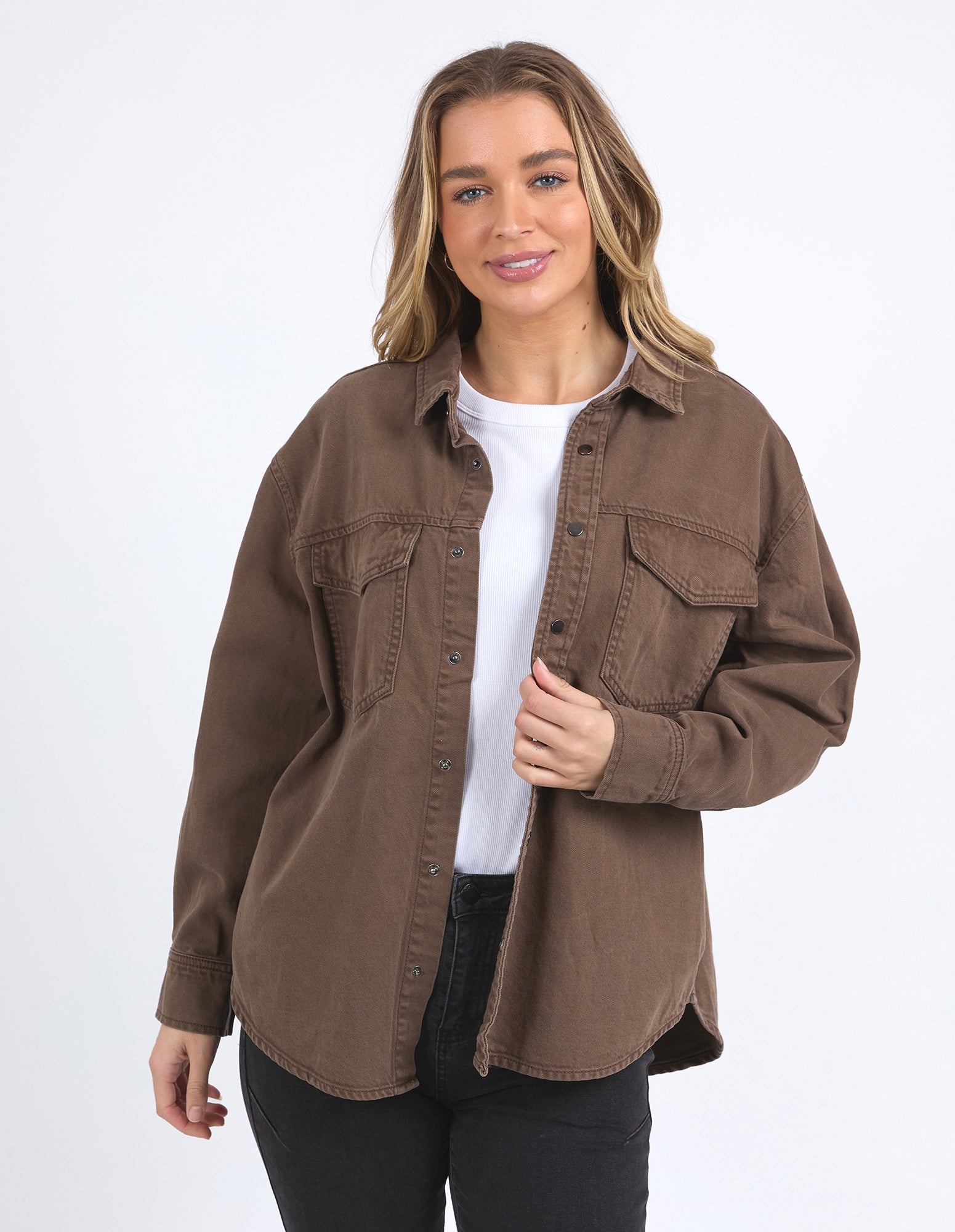 Daisy Overshirt / Chocolate | Foxwood Foxwood