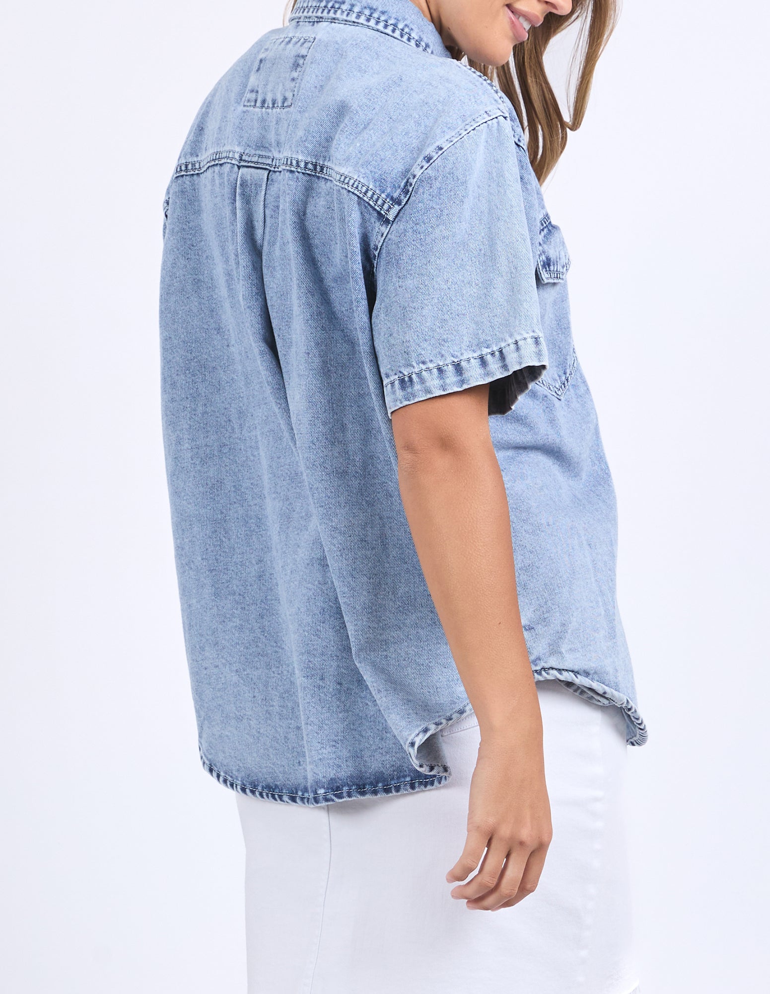 Daisy Shirt Light Blue Denim | Foxwood Foxwood