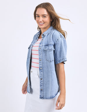 Daisy Shirt Light Blue Denim | Foxwood Foxwood