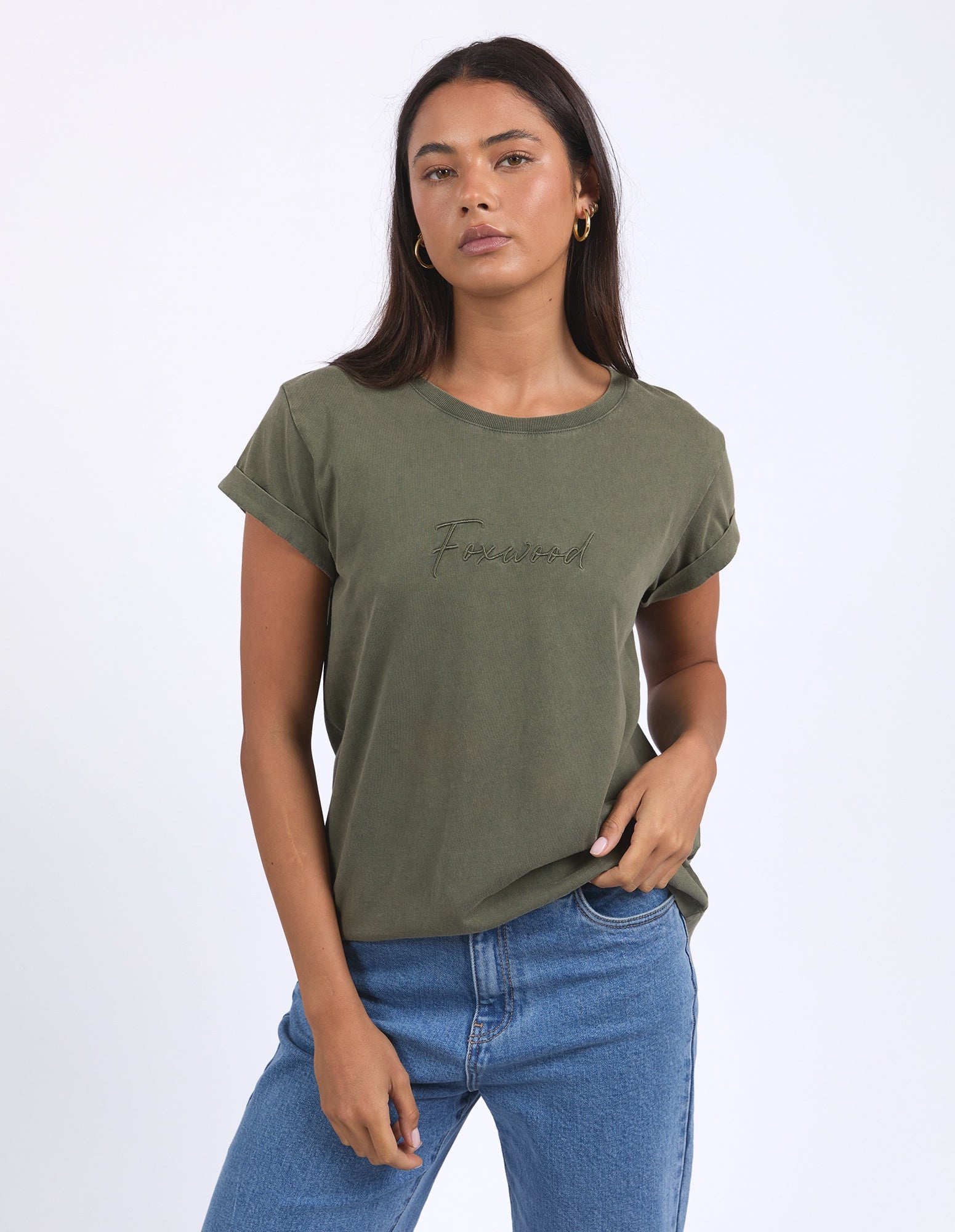 Signature Tee / Khaki | Foxwood Foxwood